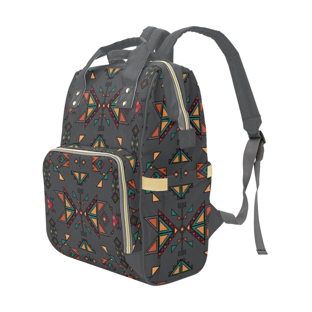 Arrow Dawn Gray Multi-Function Diaper Backpack/Diaper Bag