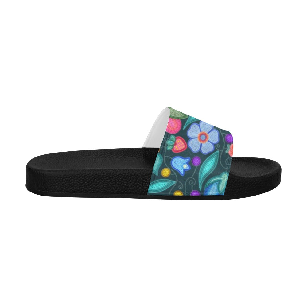 Sweet Offering Dark Teal Men's Slide Sandals