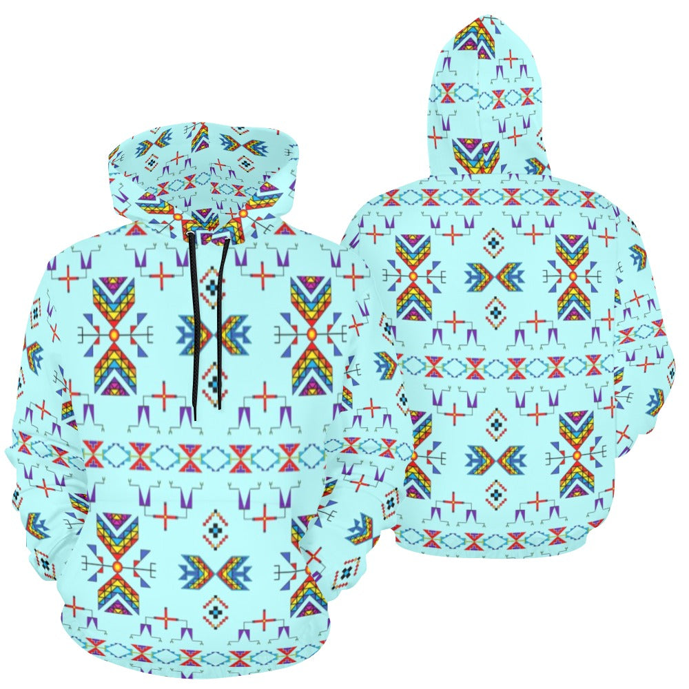 Rainy Chief Rainbow Robin Egg Hoodie for Men (USA Size)