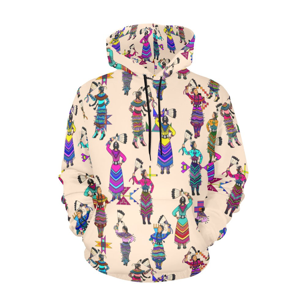 Women's Jingle Dancers Muslin Hoodie for Men (USA Size)