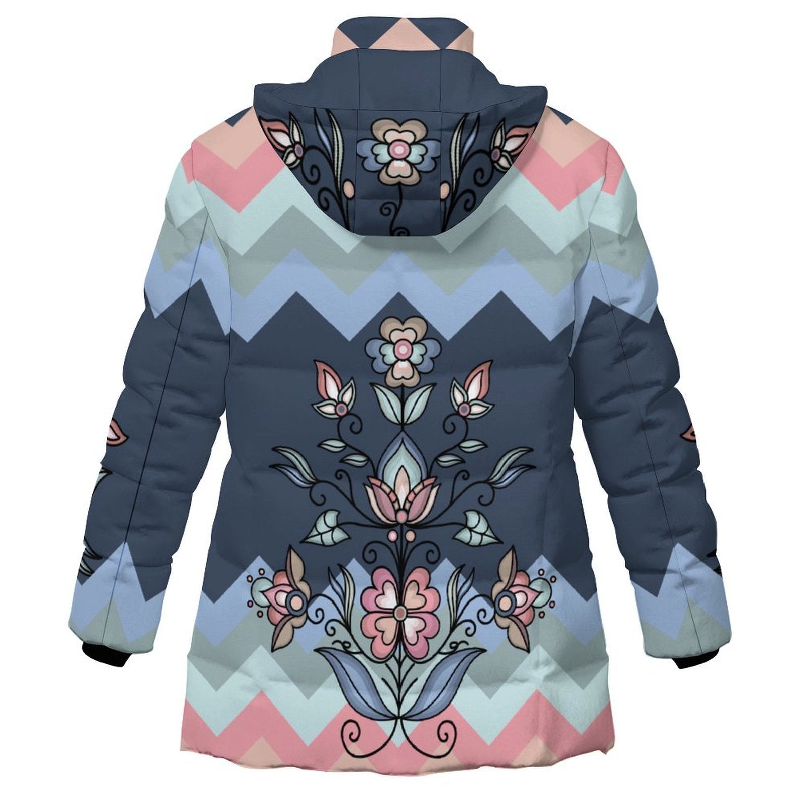 Frostfall Radiance Women's Hooded Puffer Coat