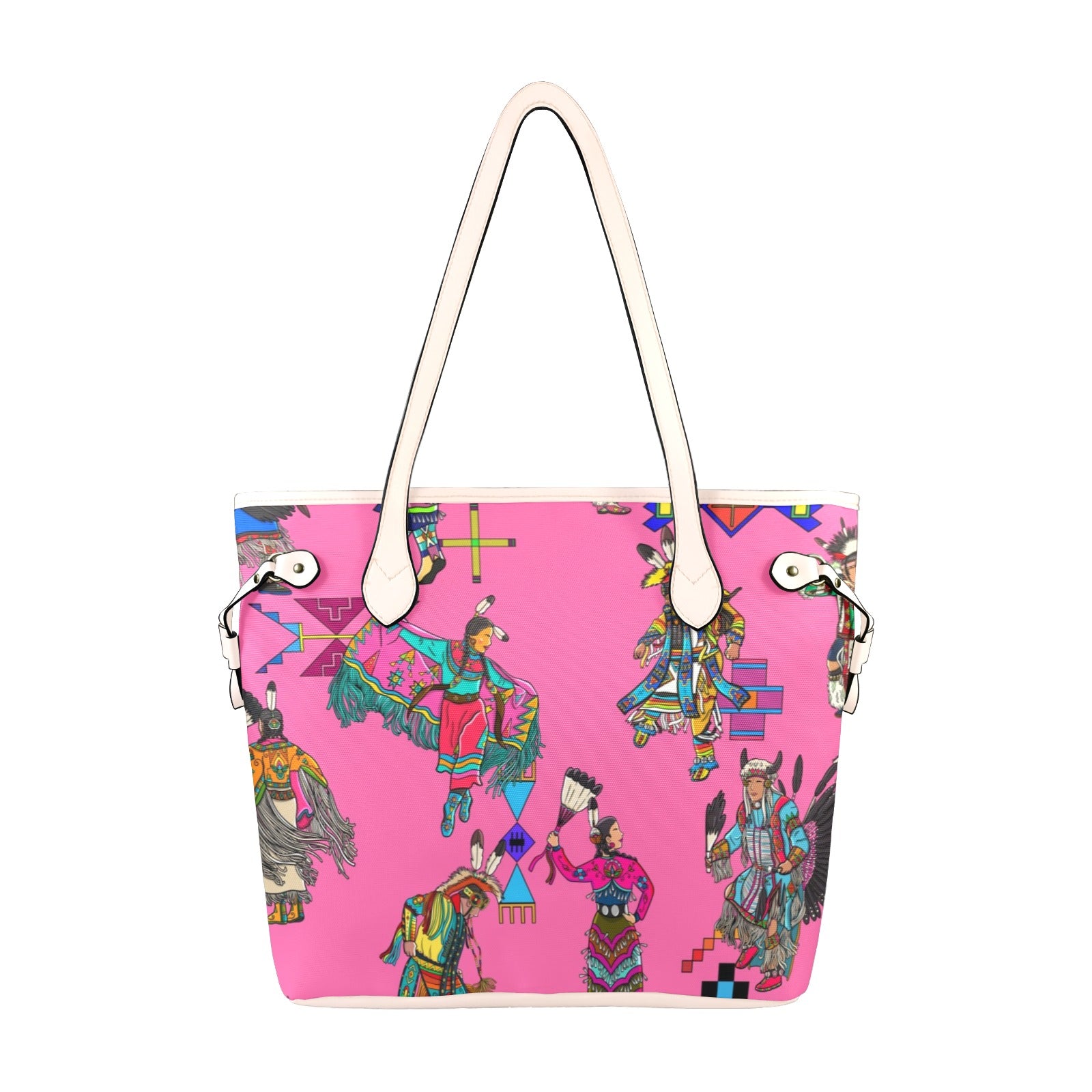 Grand Entry Dancer Pink Clover Canvas Tote Bag