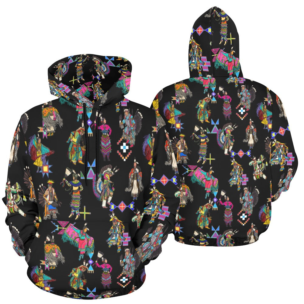 Grand Entry Dancers Black Hoodie for Men (USA Size)