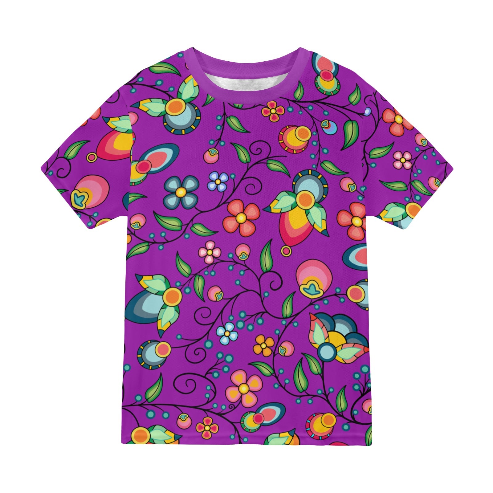 Floral Bounty Purple T-shirt for Men