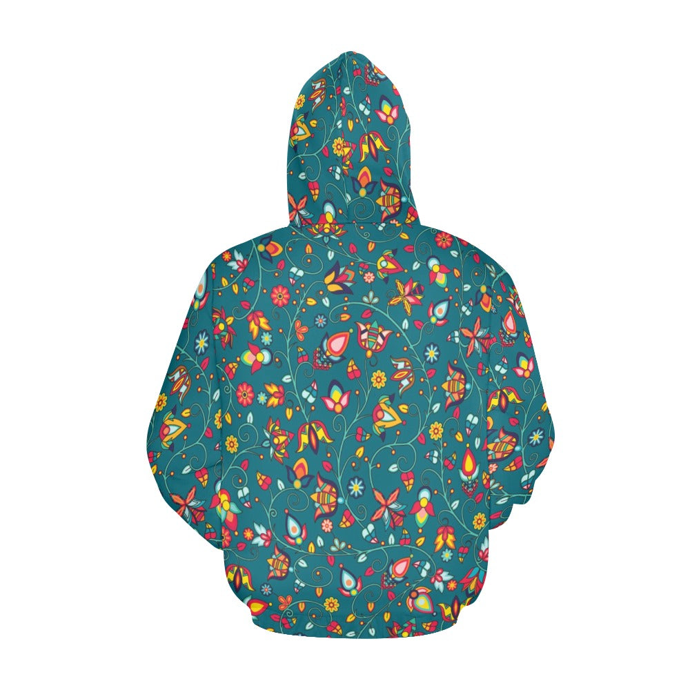 Thorny Path Teal Hoodie for Men (USA Size)