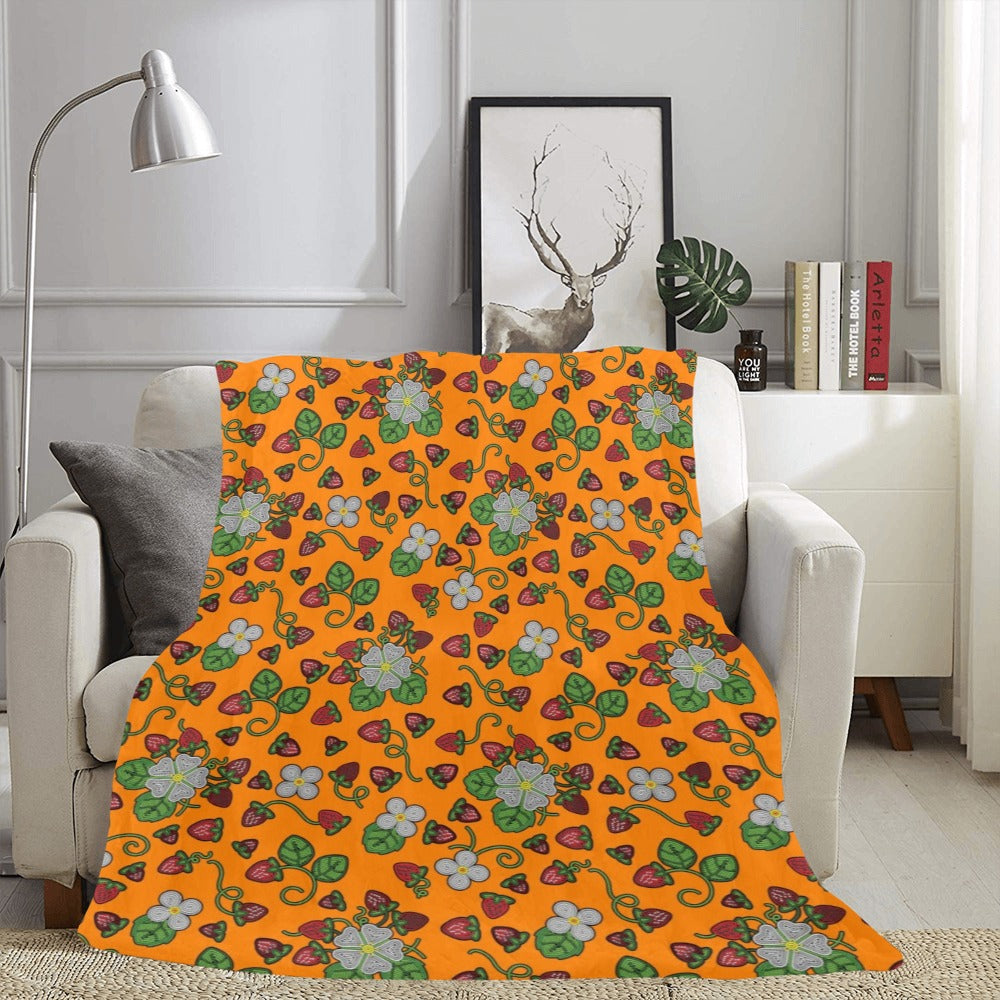 Strawberry Dreams Carrot Ultra-Soft Micro Fleece Blanket 60"x80"