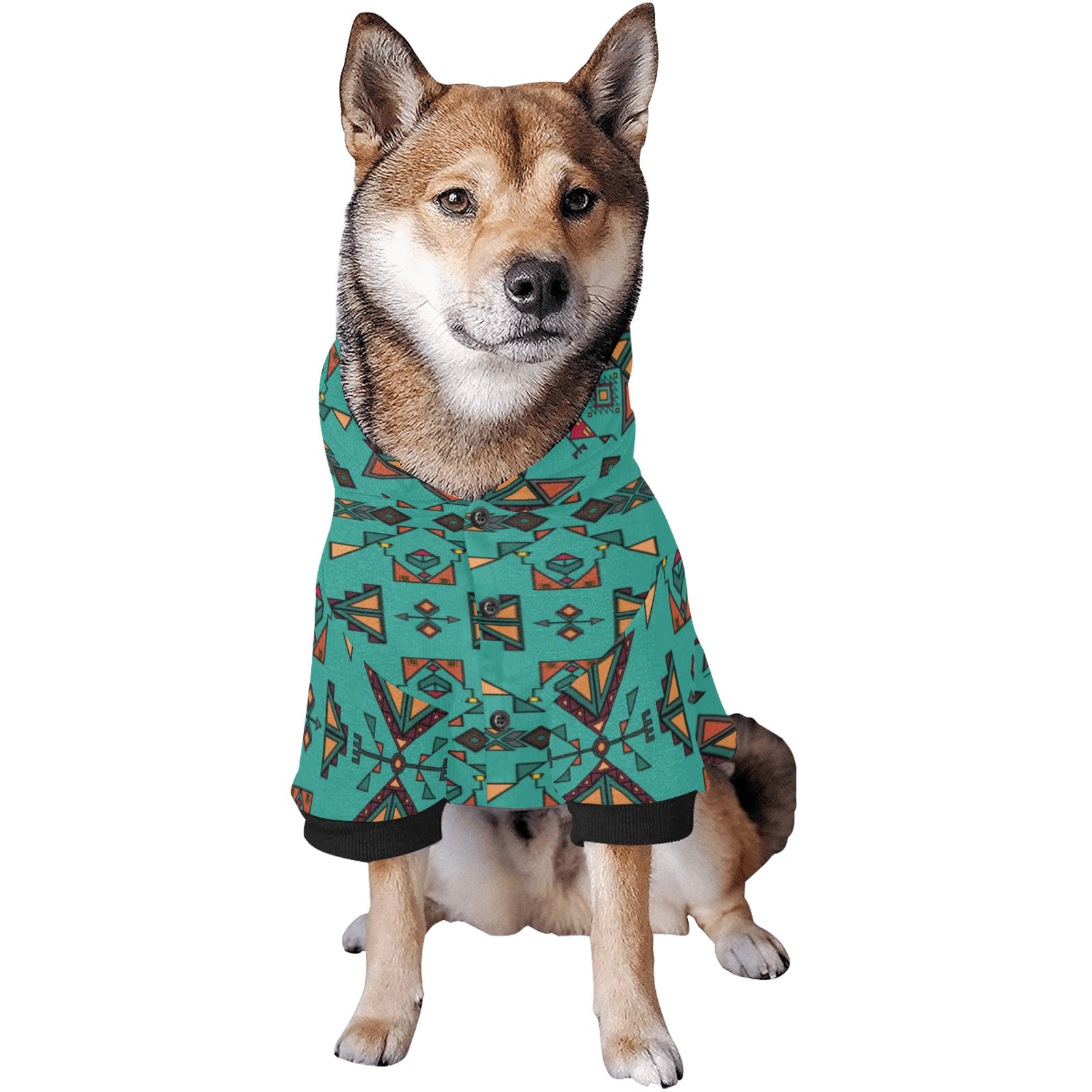 Arrow dawn Turquoise Pet Dog Hoodie