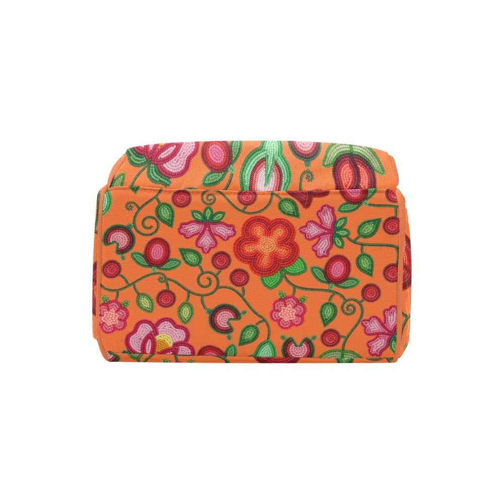 Rose Reverie Orange Multi-Function Diaper Backpack/Diaper Bag