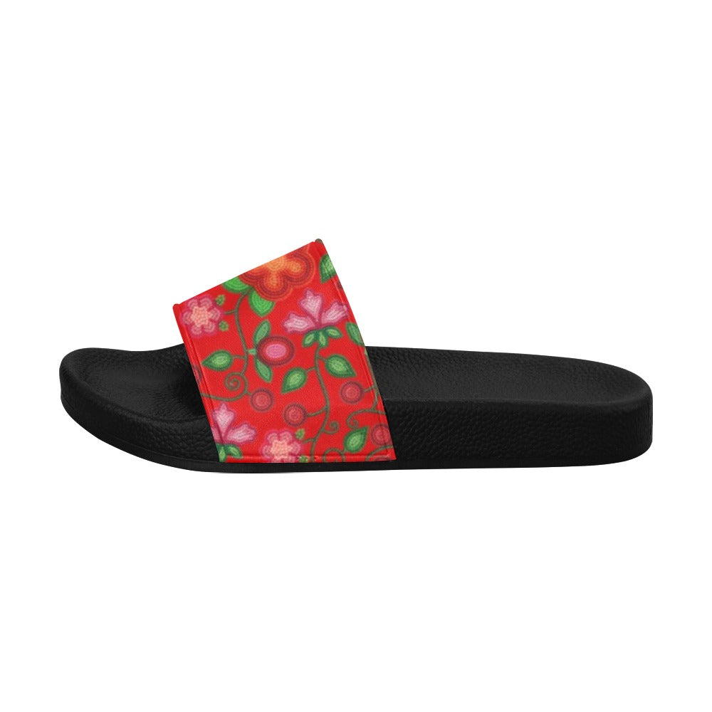Rose Reverie Red Women's Slide Sandals