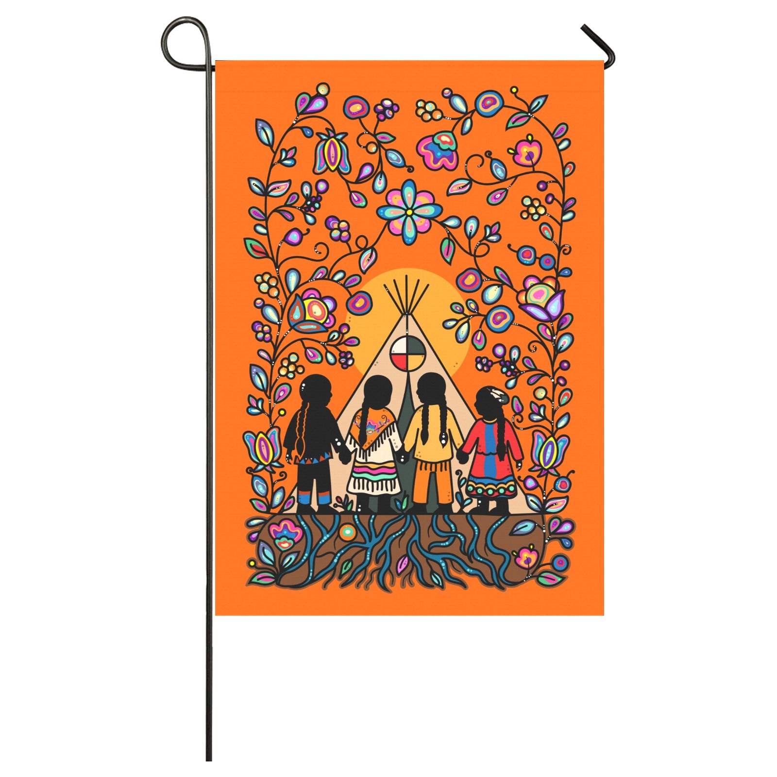 Rooted in Culture Garden Flag 28''x40'' (Two Sides Printing)