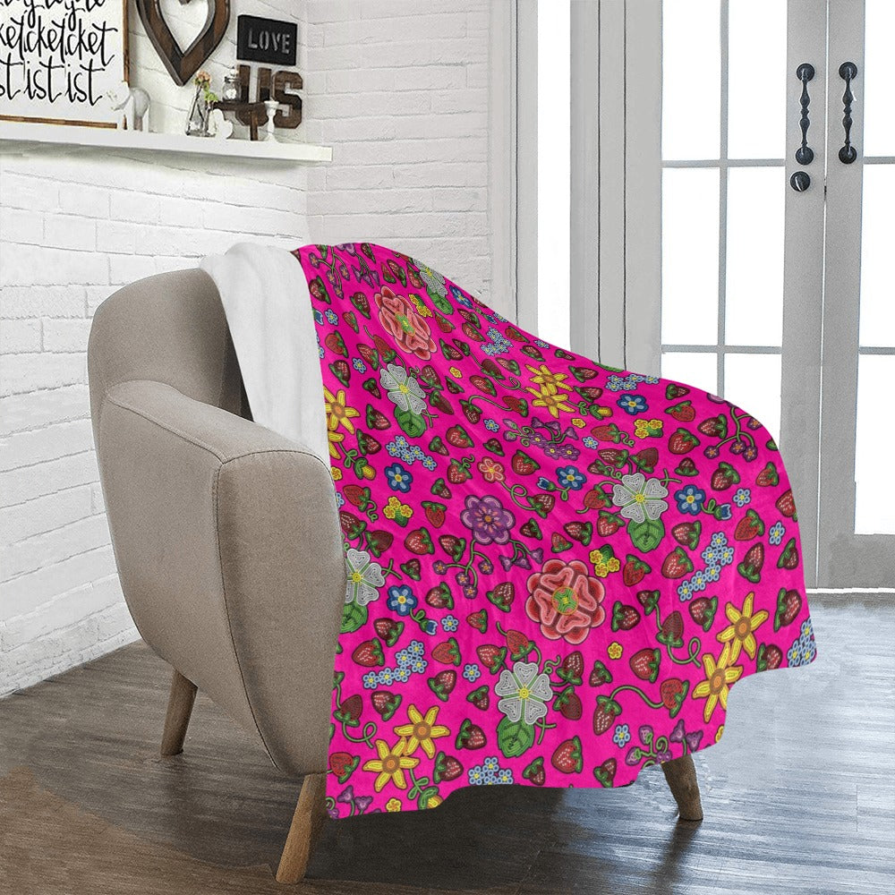 Berry Pop Blush Ultra-Soft Micro Fleece Blanket 40"x50"