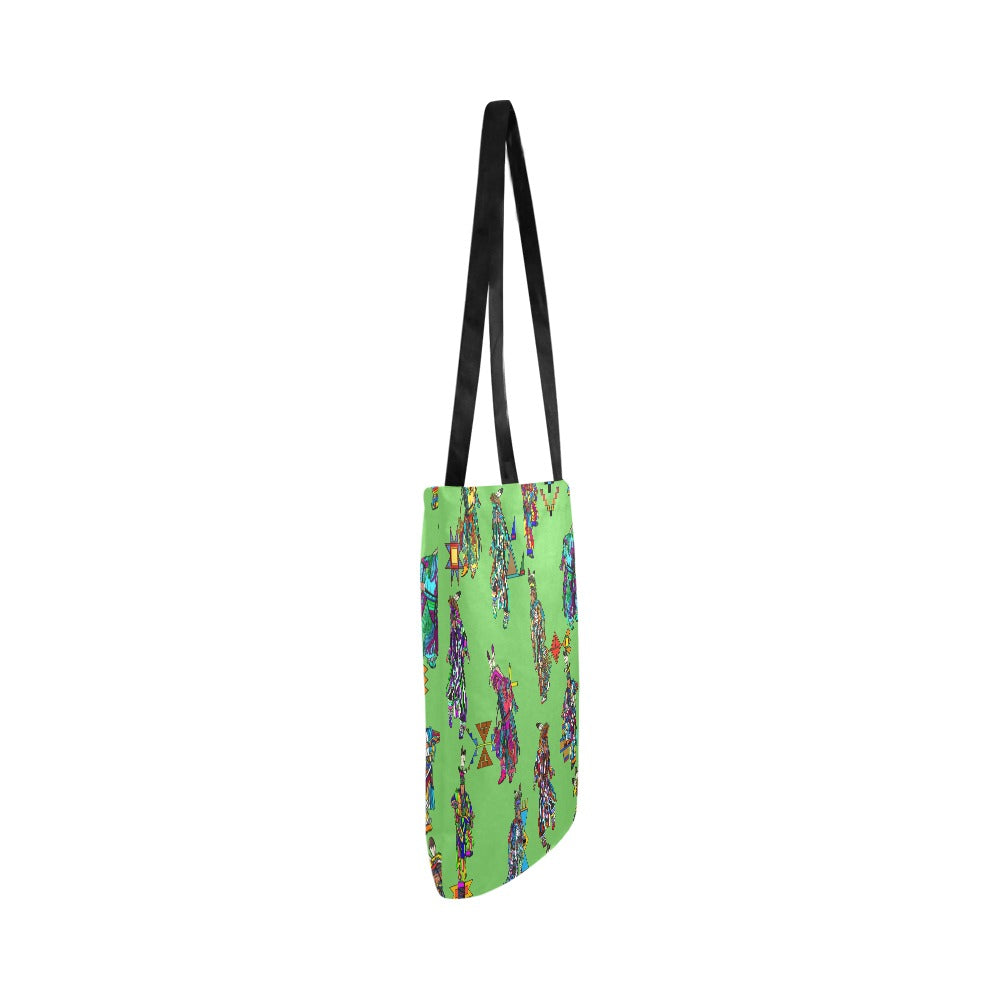 Men's Grass Dancers Grass Reusable Shopping Bag (Two sides)