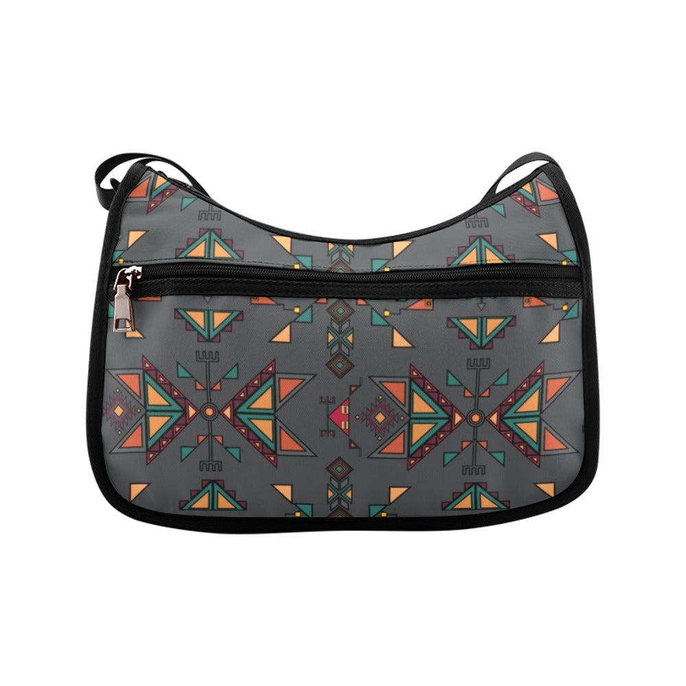 Arrow dawn Fabric Gray Crossbody Bag