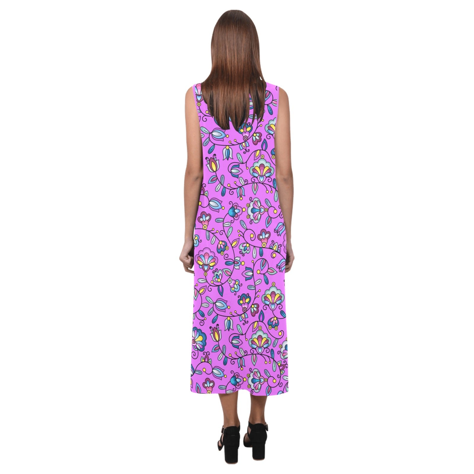 Autumn Bundle Blessing Purple Phaedra Sleeveless Open Fork Long Dress