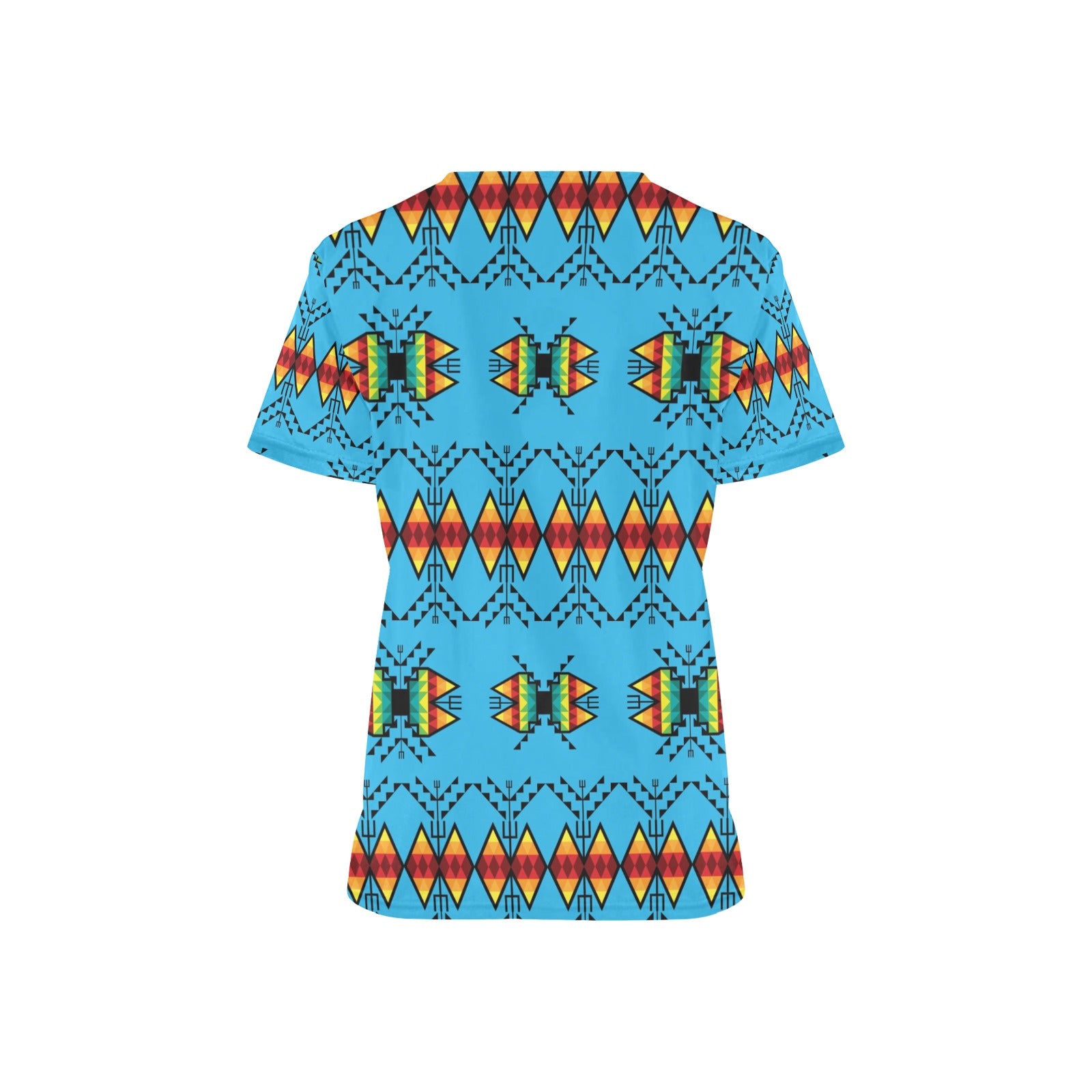 Sacred Trust Sky Scrub Top