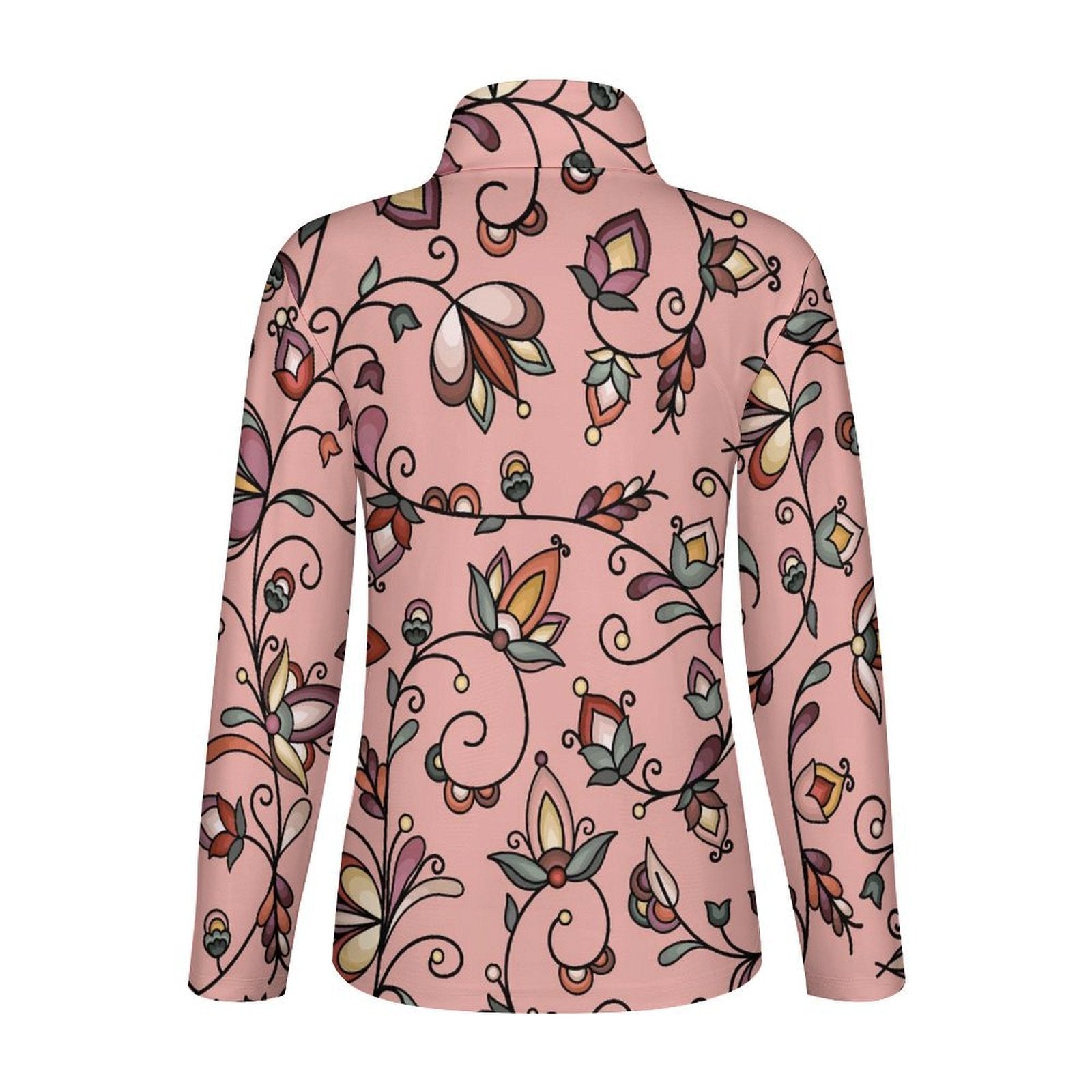 Burnt Sky Petals Peach Long Sleeve Yoga Shirt