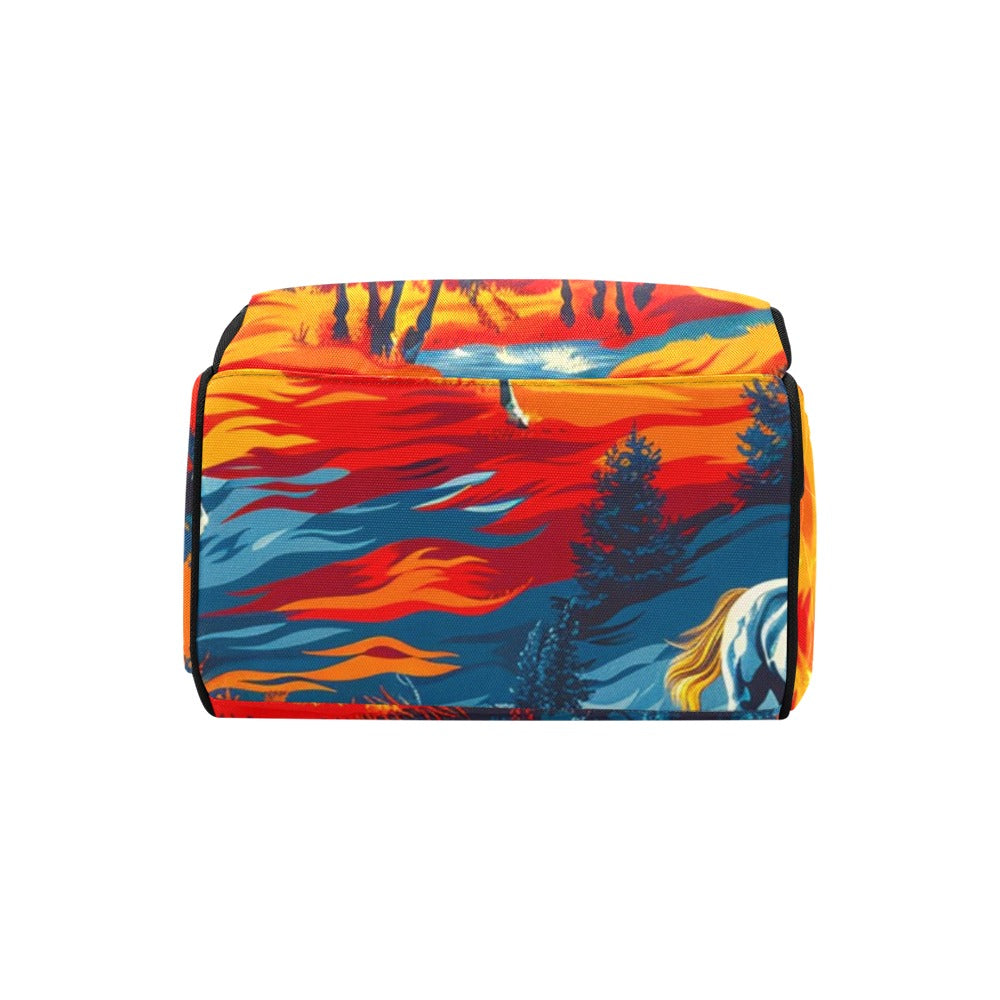 Wild Horses Multi-Function Diaper Backpack/Diaper Bag