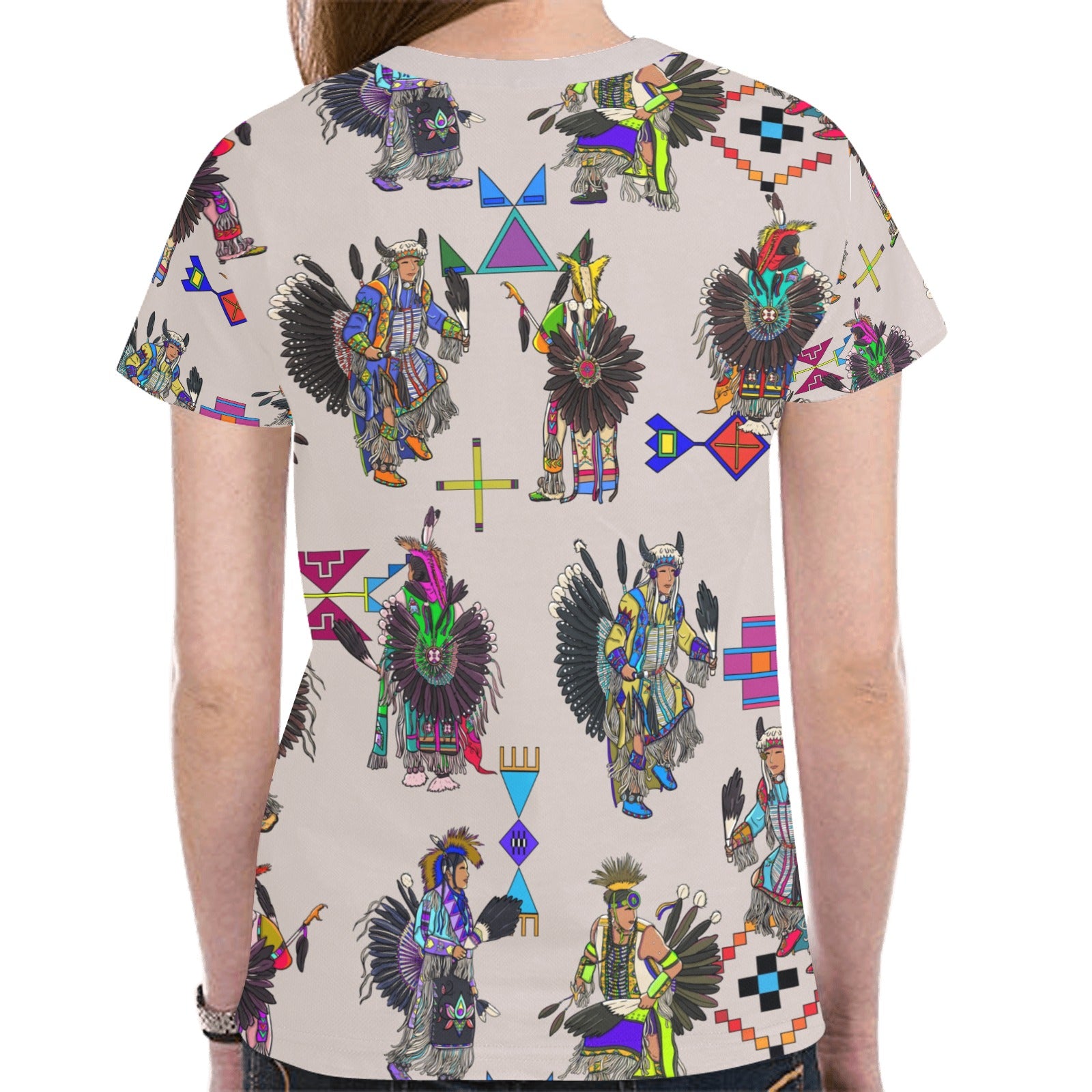 Men's Tradish Dancers Muslin White T-shirt for Women