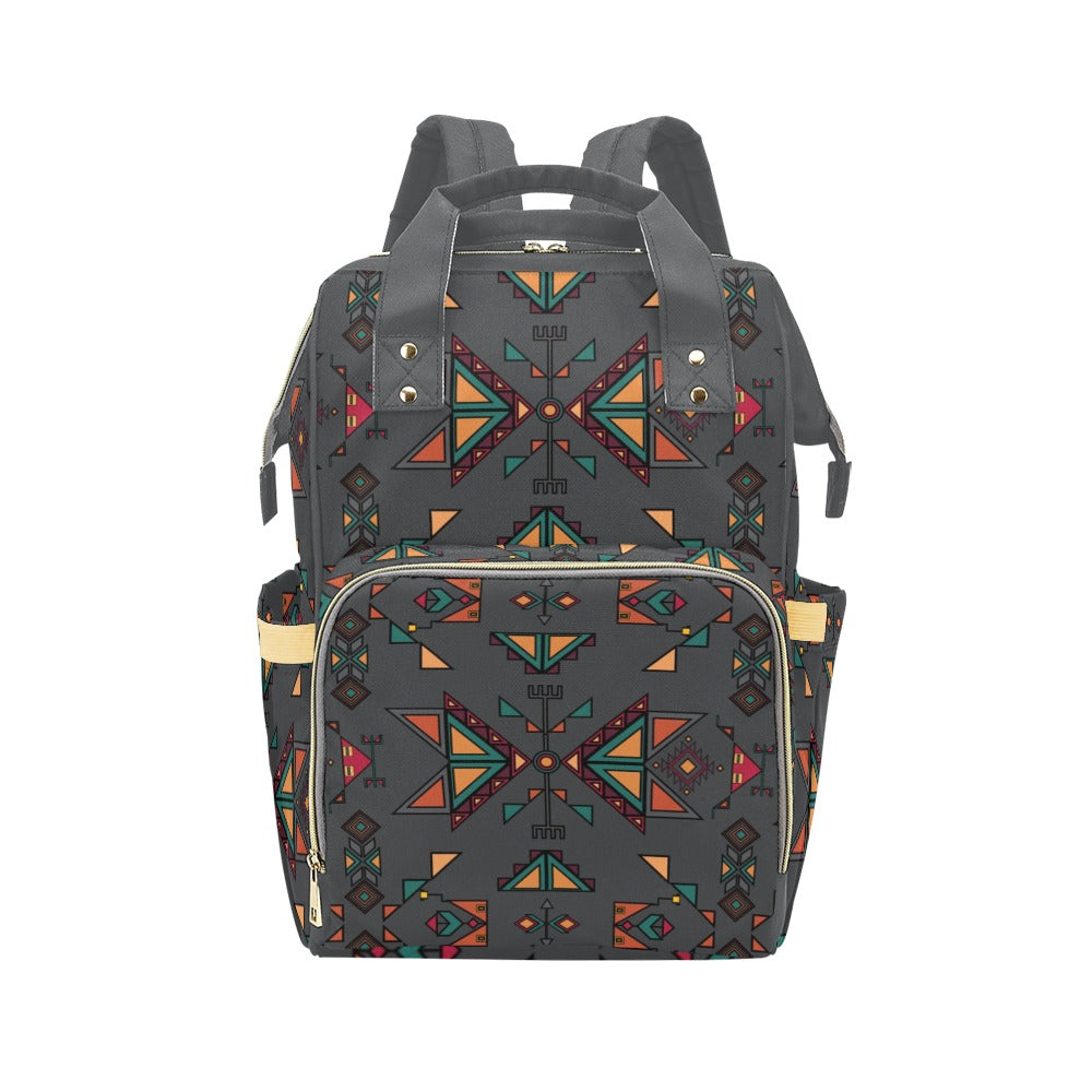 Arrow Dawn Gray Multi-Function Diaper Backpack/Diaper Bag
