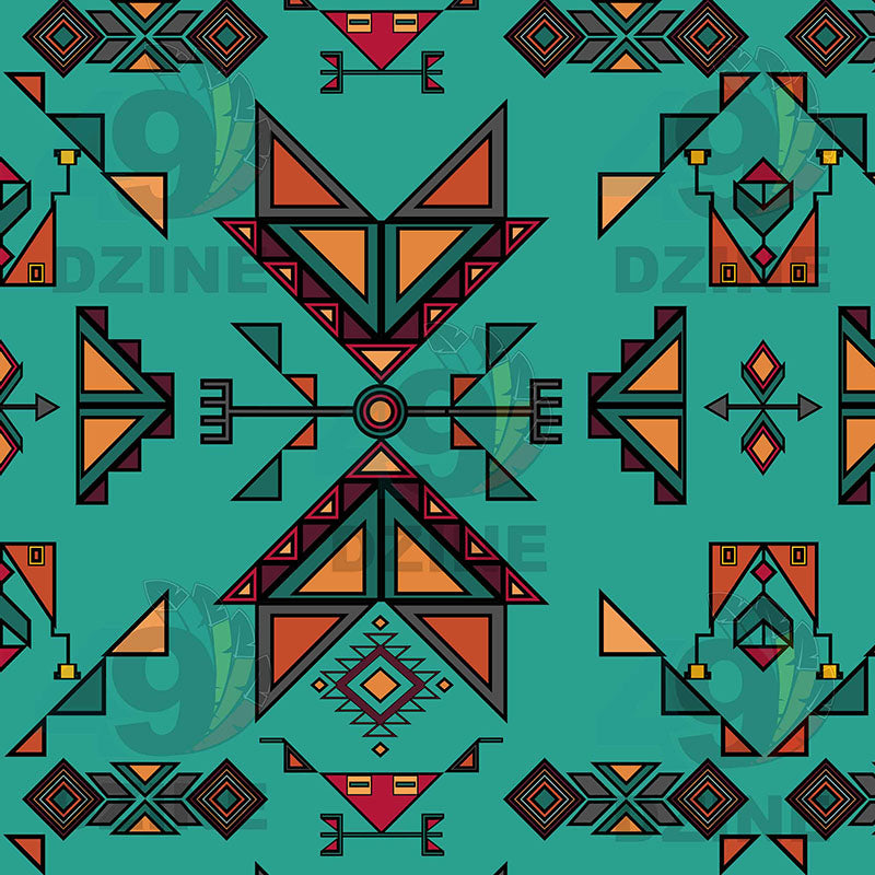 Arrow Dawn Turquoise 42 Inch Cotton Poplin Pre Order