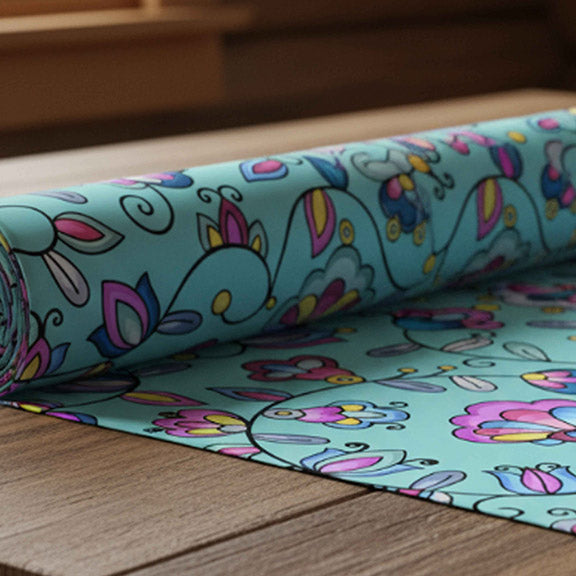 Autumn Bundle Blessing Turquoise 42 Inch Cotton Poplin Pre Order