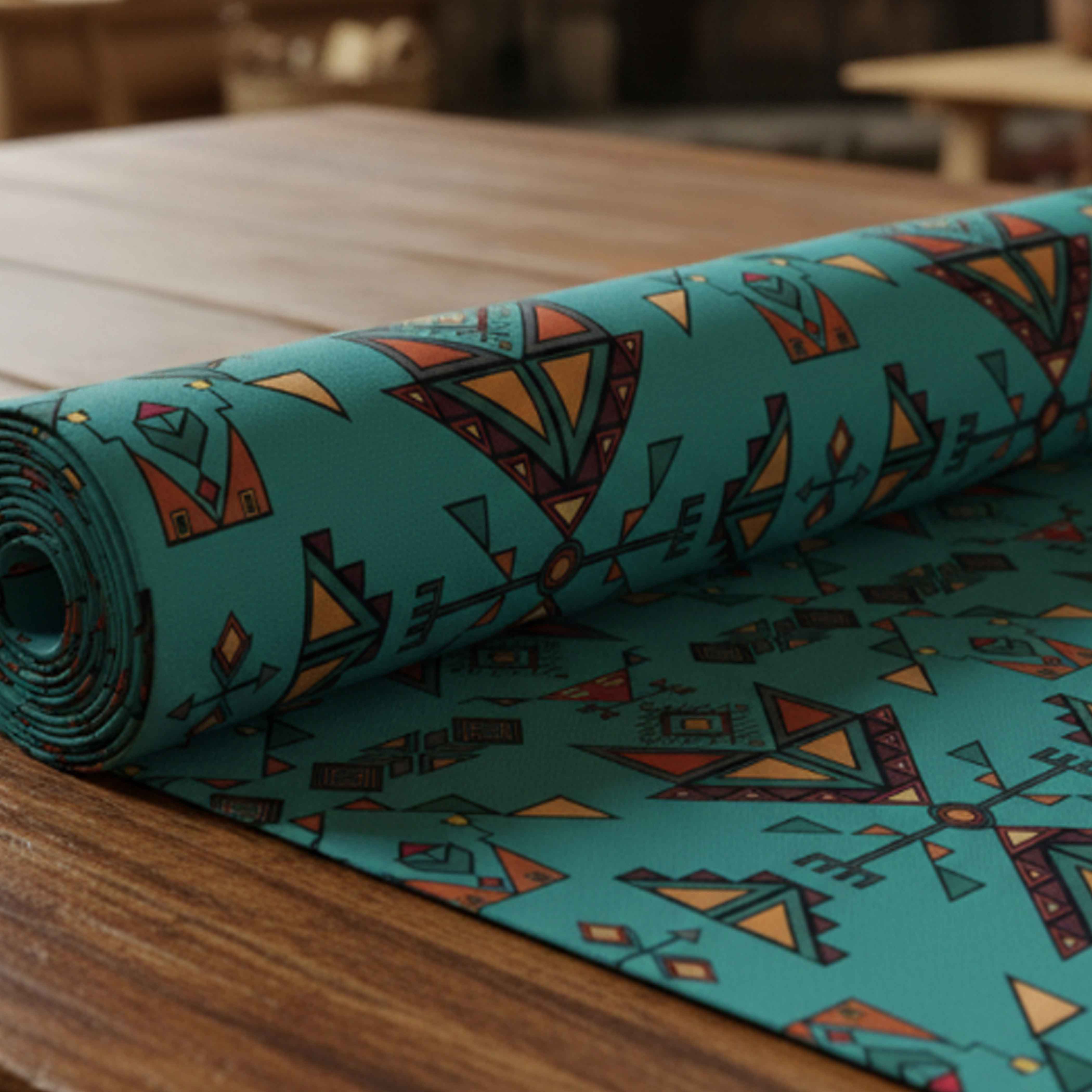 Arrow Dawn Turquoise 42 Inch Cotton Poplin Pre Order