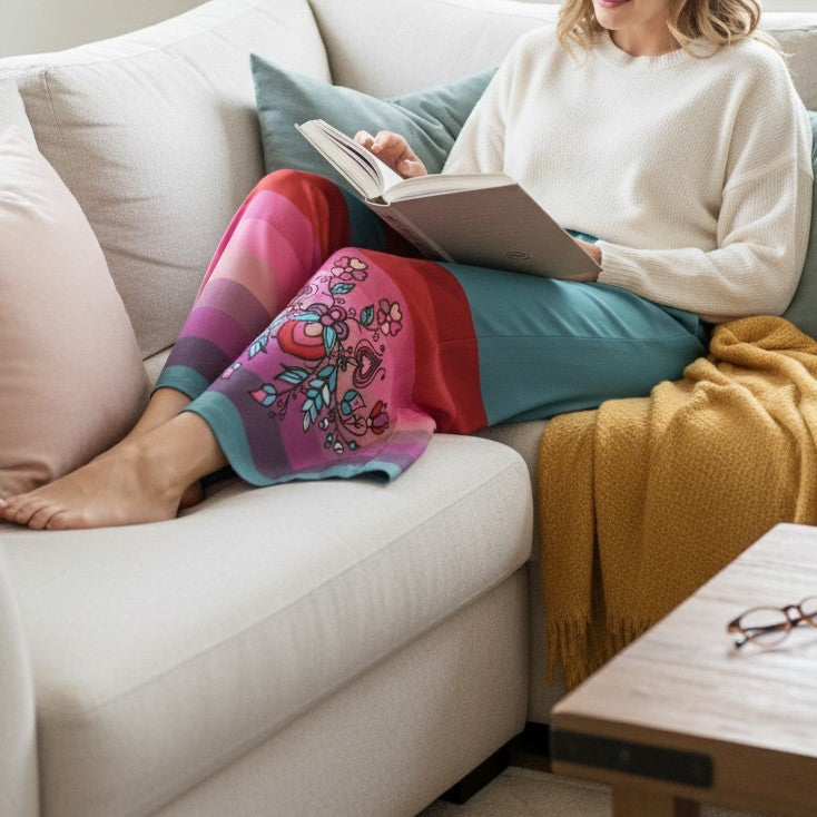 Aurora Blooms Ribbon Pants