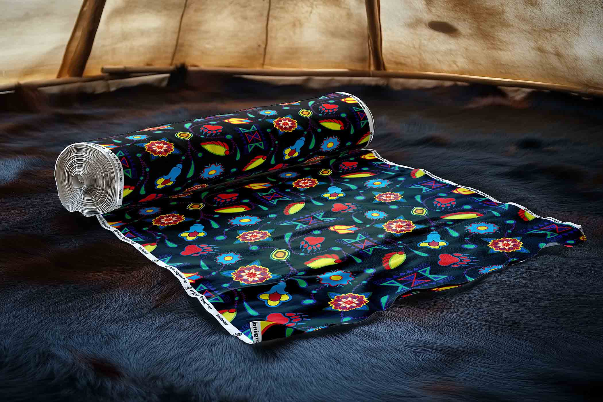 Bear Clan Floral 42 Inch Cotton Poplin Pre Order