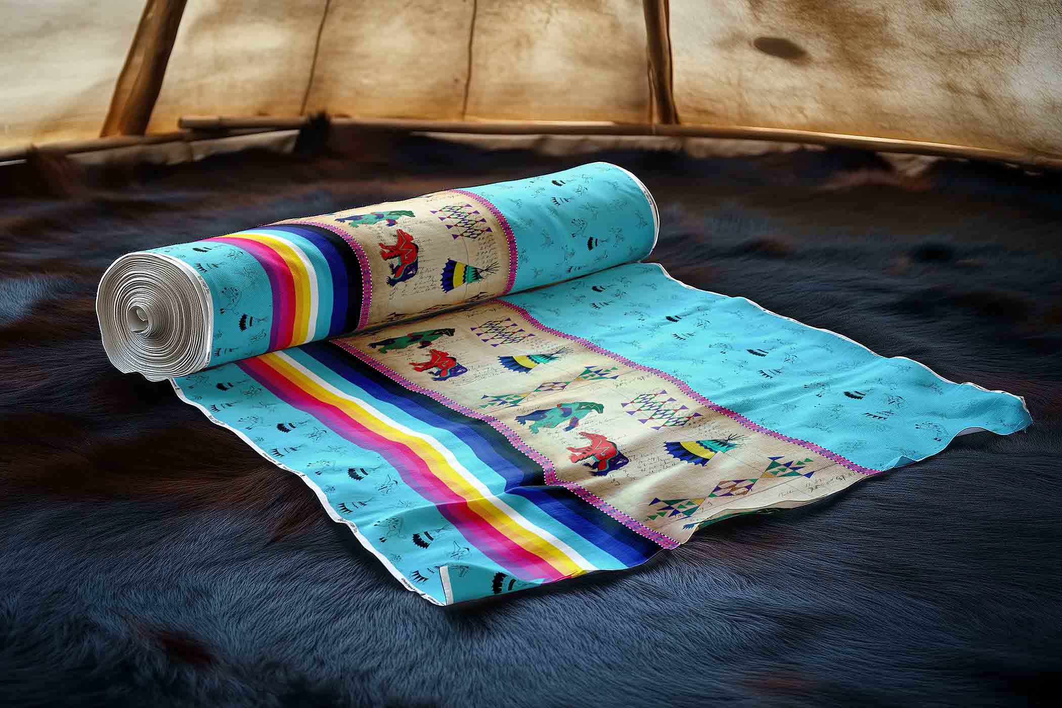 Ledger Bears Sky 42 Inch Cotton Poplin Pre Order