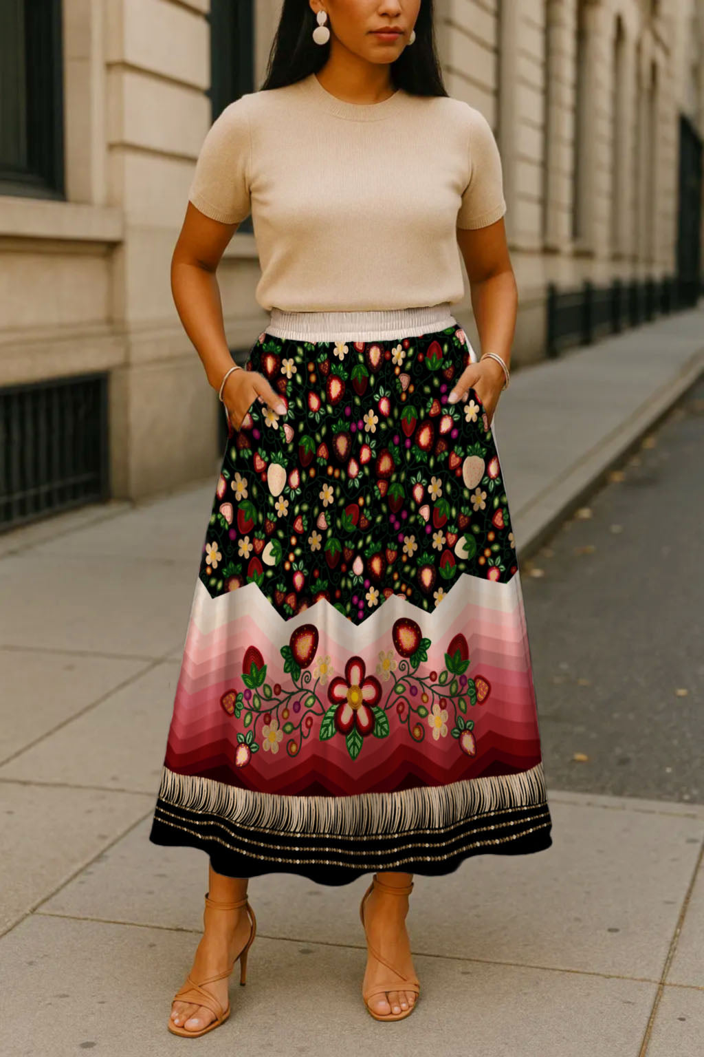 Berry Rites Black 3 Skirt