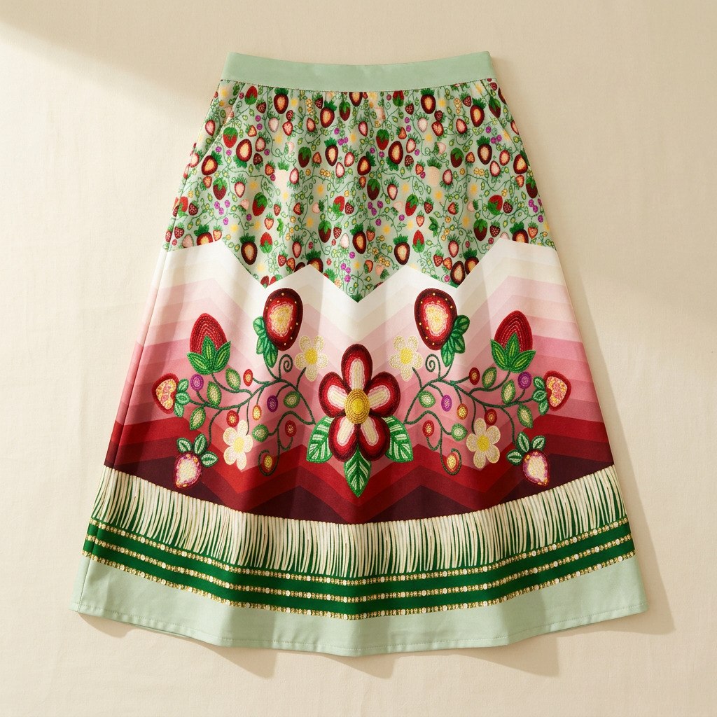 Berry Rites Sage 3 Elastic Waist Pocket Midi Skirt