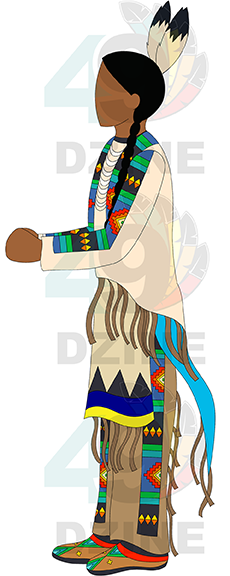 Blackfoot Man in Regalia 1 Transfer (Various Sizes)