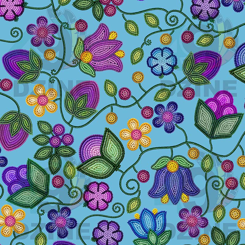 Bloom Uplift Sky Satin Fabric By the Yard Pre Order
