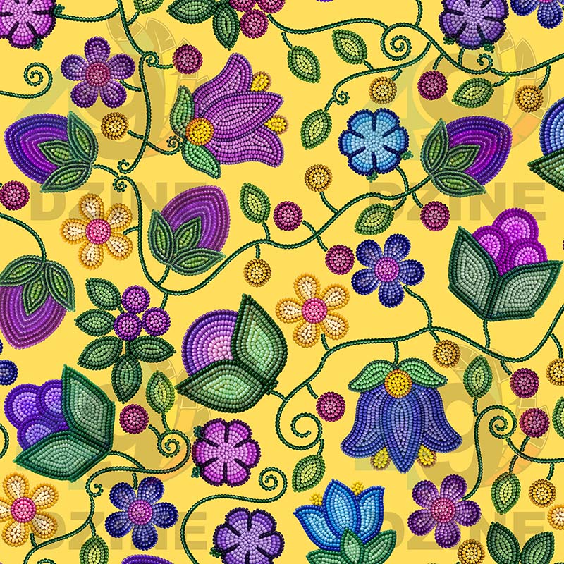 Bloom Uplift Yellow Satin Fabric By the Yard Pre Order