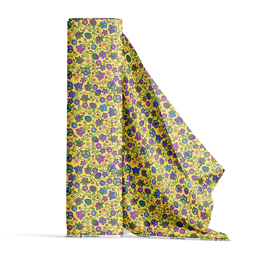 Bloom Uplift Yellow 42 Inch Cotton Poplin Pre Order