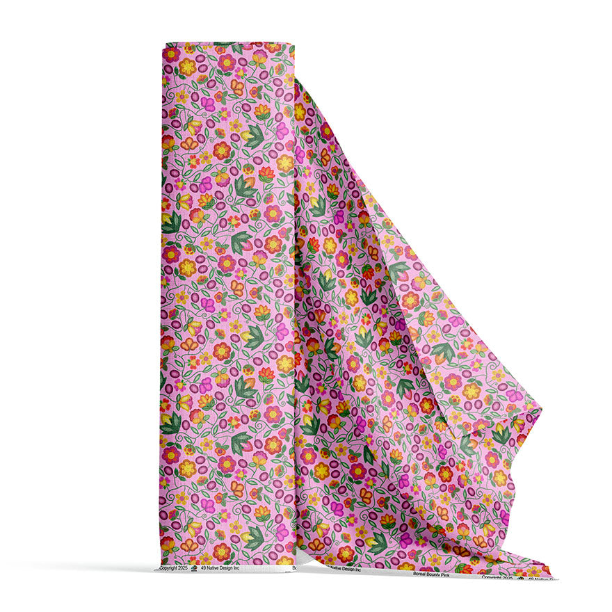 Boreal Bounty Pink 42 Inch Cotton Poplin Pre Order
