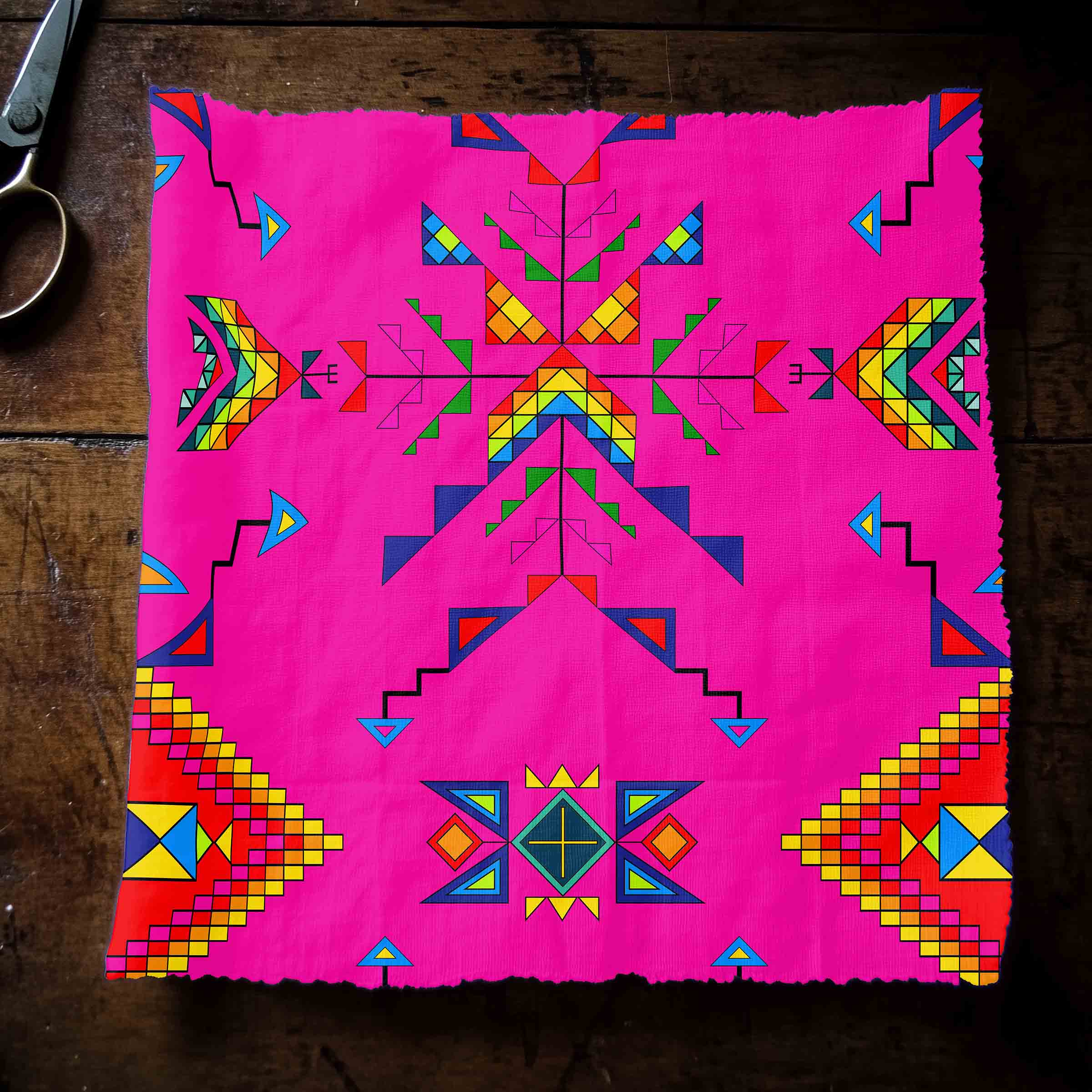 Buffalo Jump Pink 42 Inch Cotton Poplin Pre Order