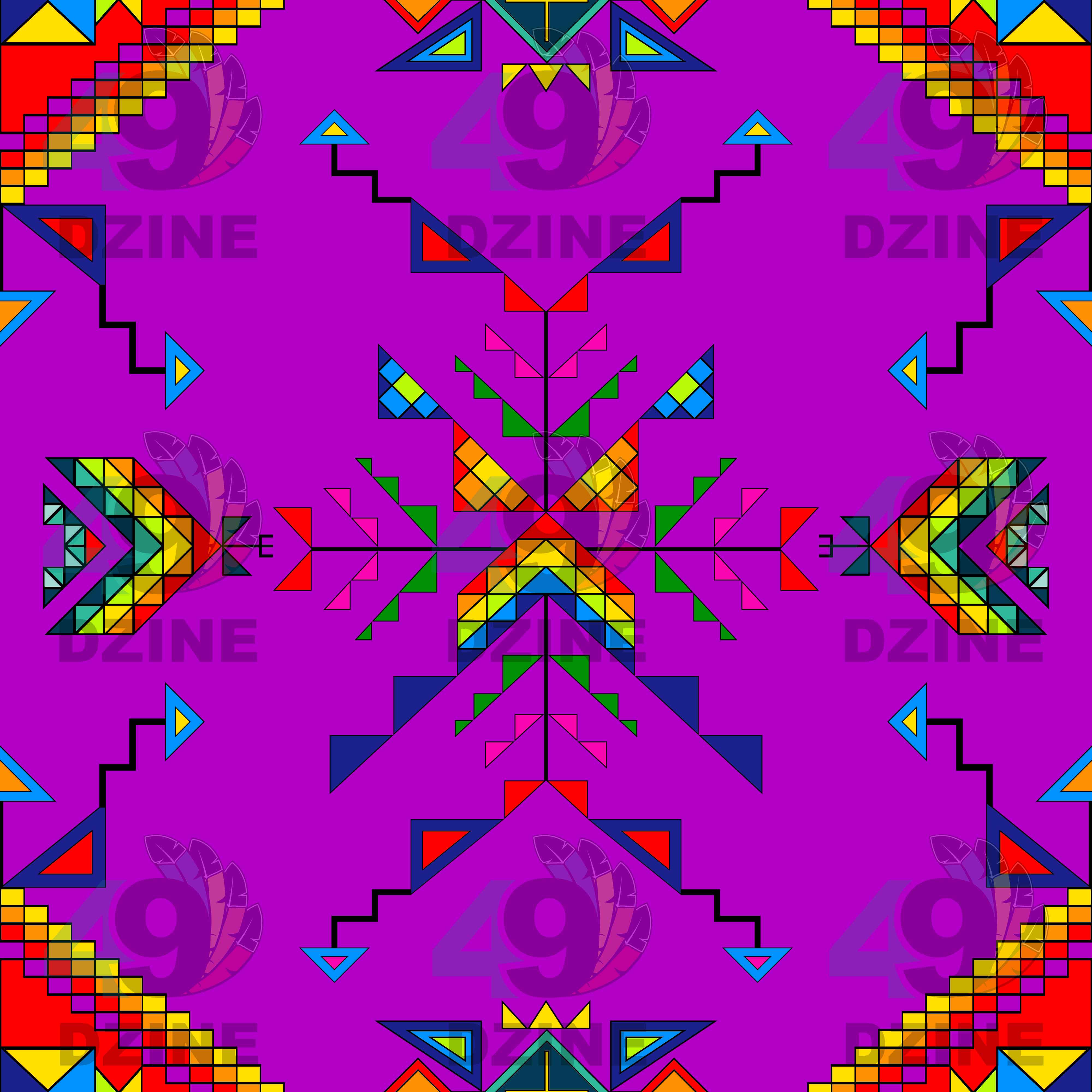 Buffalo Jump Purple 42 Inch Cotton Poplin Pre Order