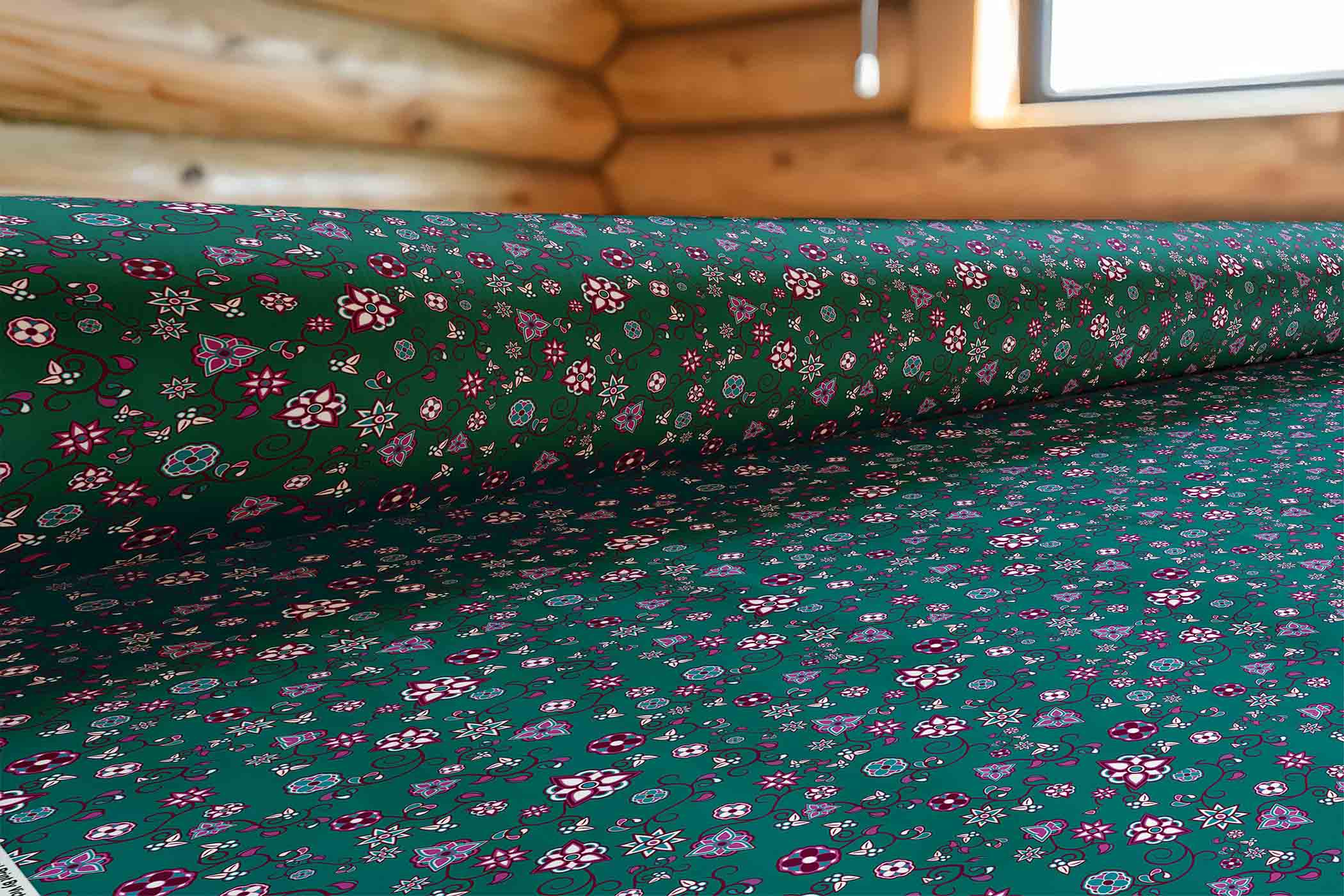 Burgundy Bloom 56 Inch Cotton Poplin Pre Order