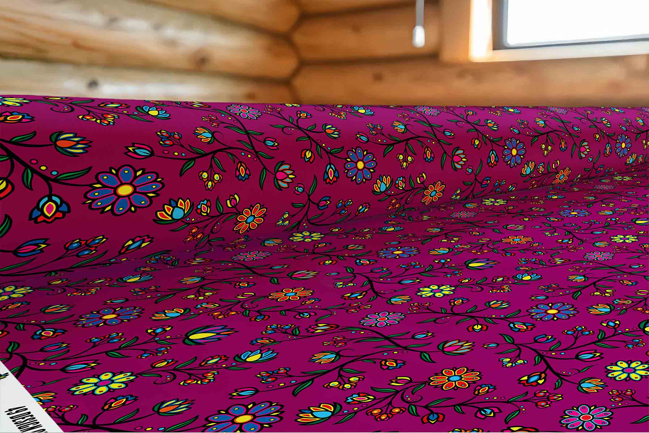 Cosmic Whisper Berry Paint 42 Inch Cotton Poplin Pre Order