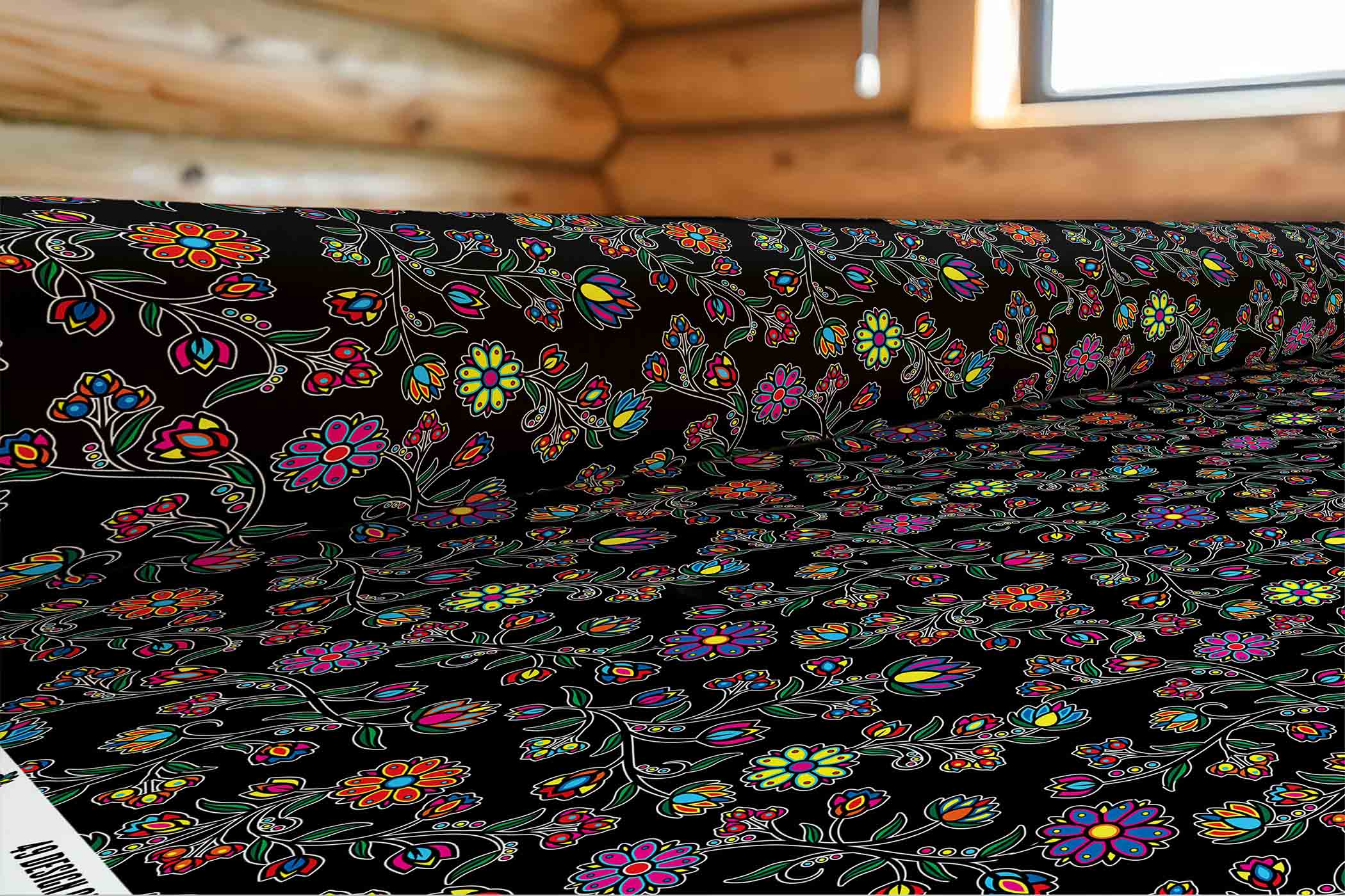 Cosmic Whisper Black 42 Inch Cotton Poplin Pre Order