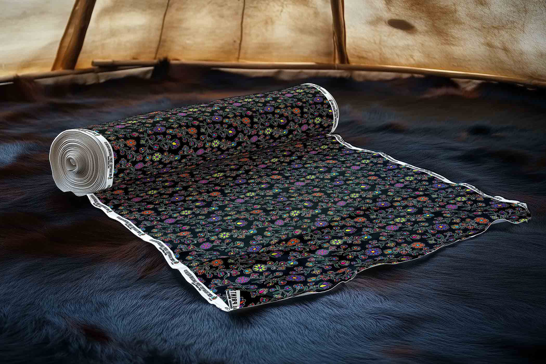 Cosmic Whisper Black 42 Inch Cotton Poplin Pre Order