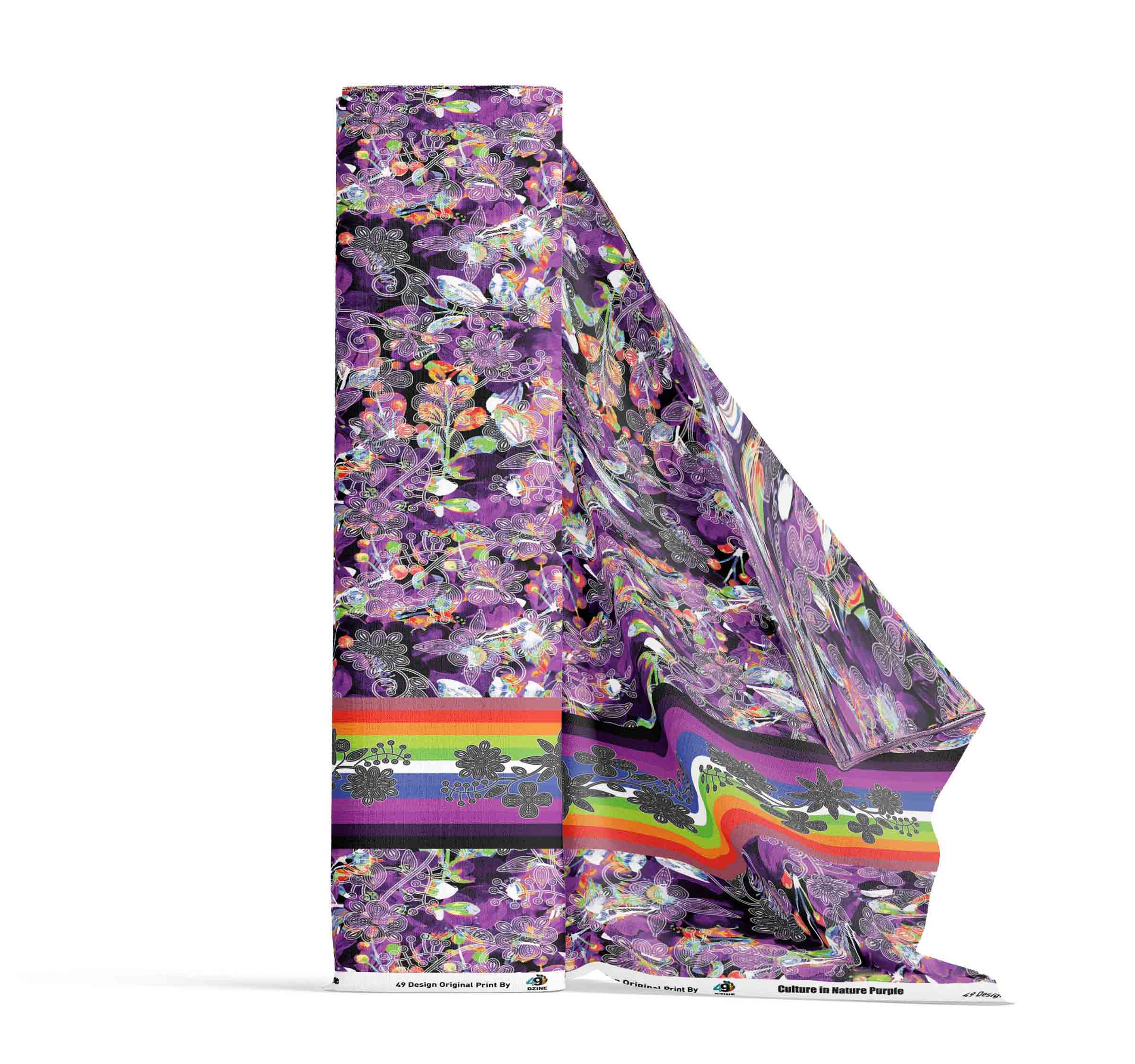 Culture in Nature Purple 42 Inch Cotton Poplin Pre Order