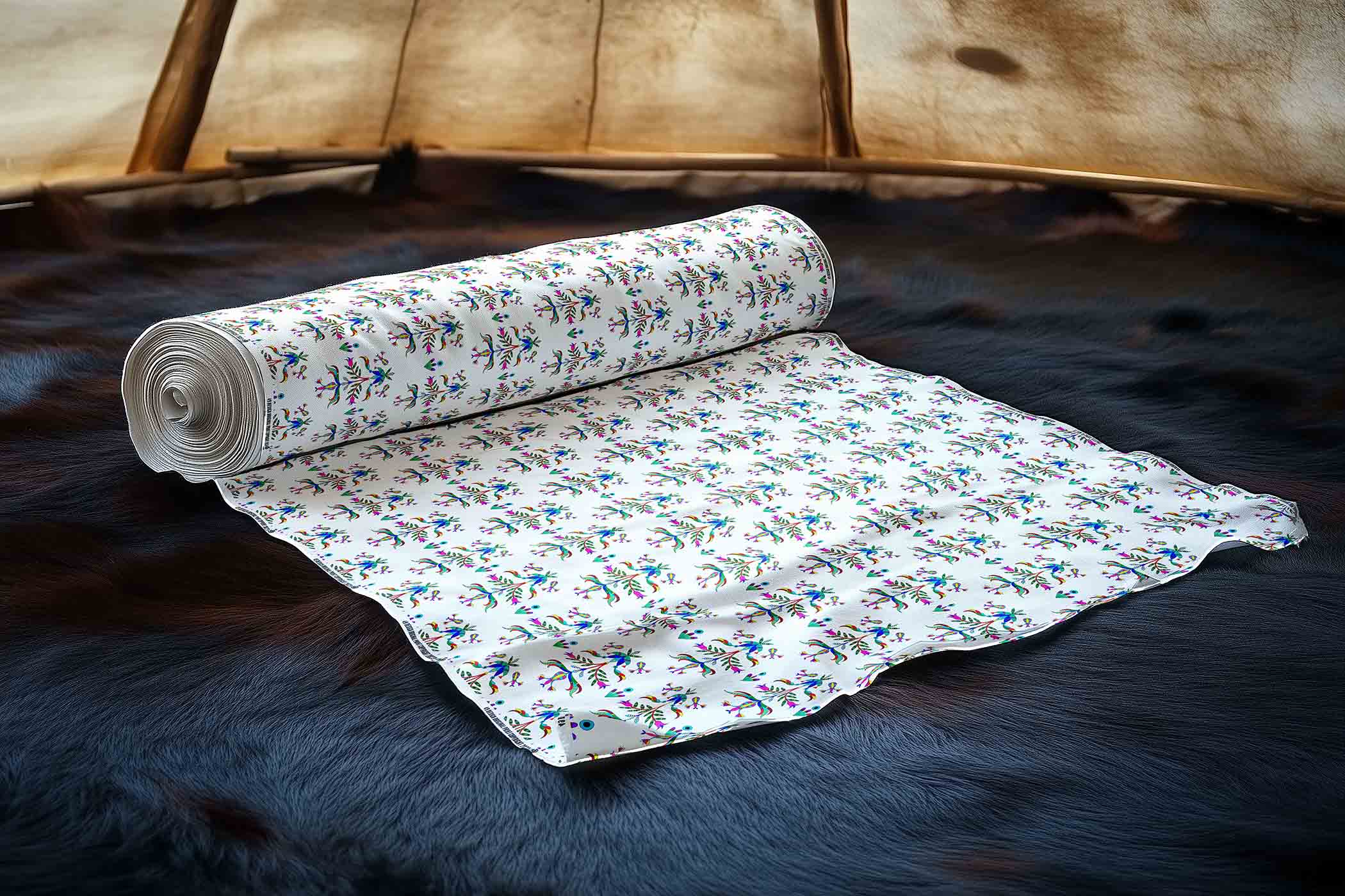 Dakota Damask White 42 Inch Cotton Poplin Pre Order