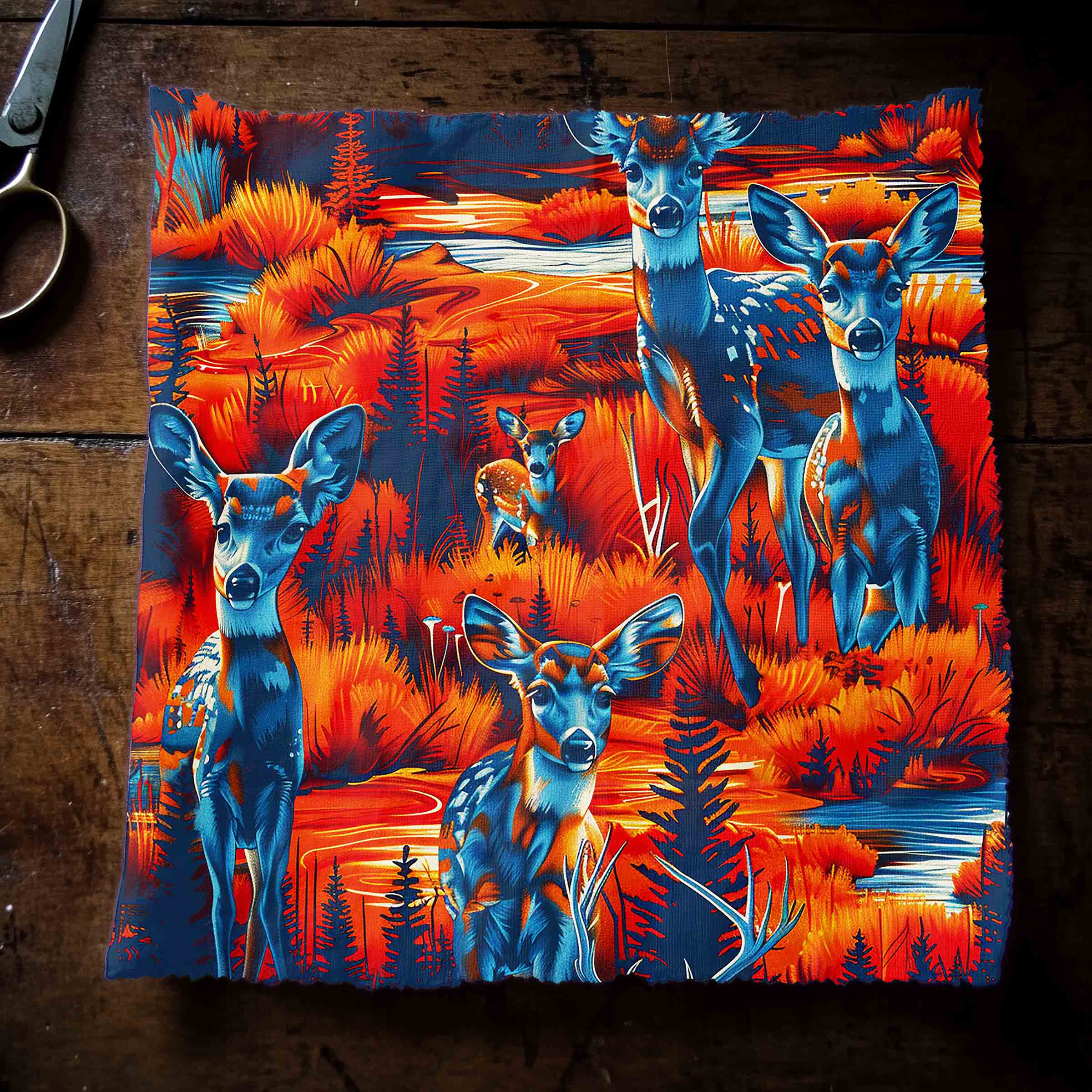 Deer Family 42 Inch Cotton Poplin Pre Order