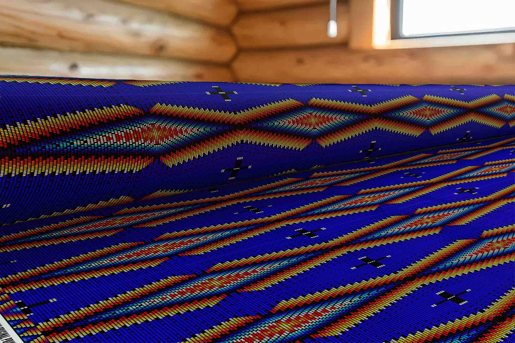 Diamond in the Bluff Blue 42 Inch Cotton Poplin Pre Order