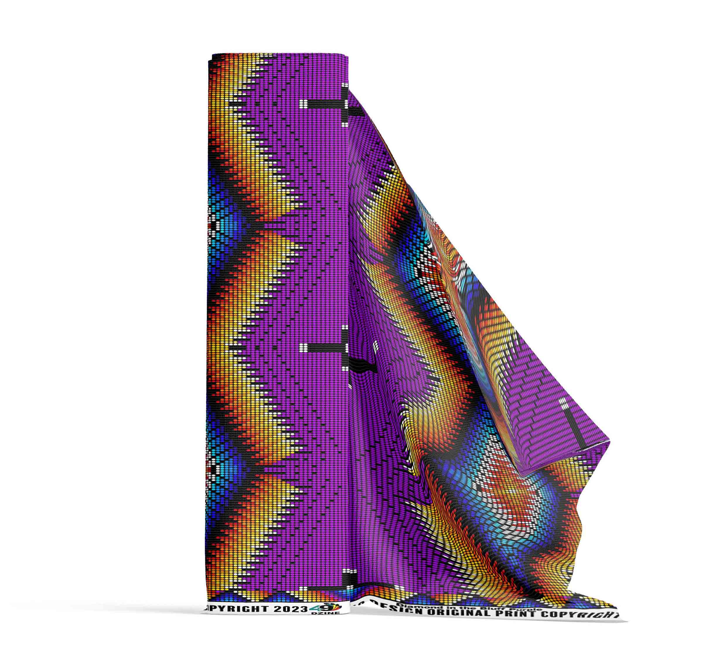 Diamond in the Bluff Purple 42 Inch Cotton Poplin Pre Order