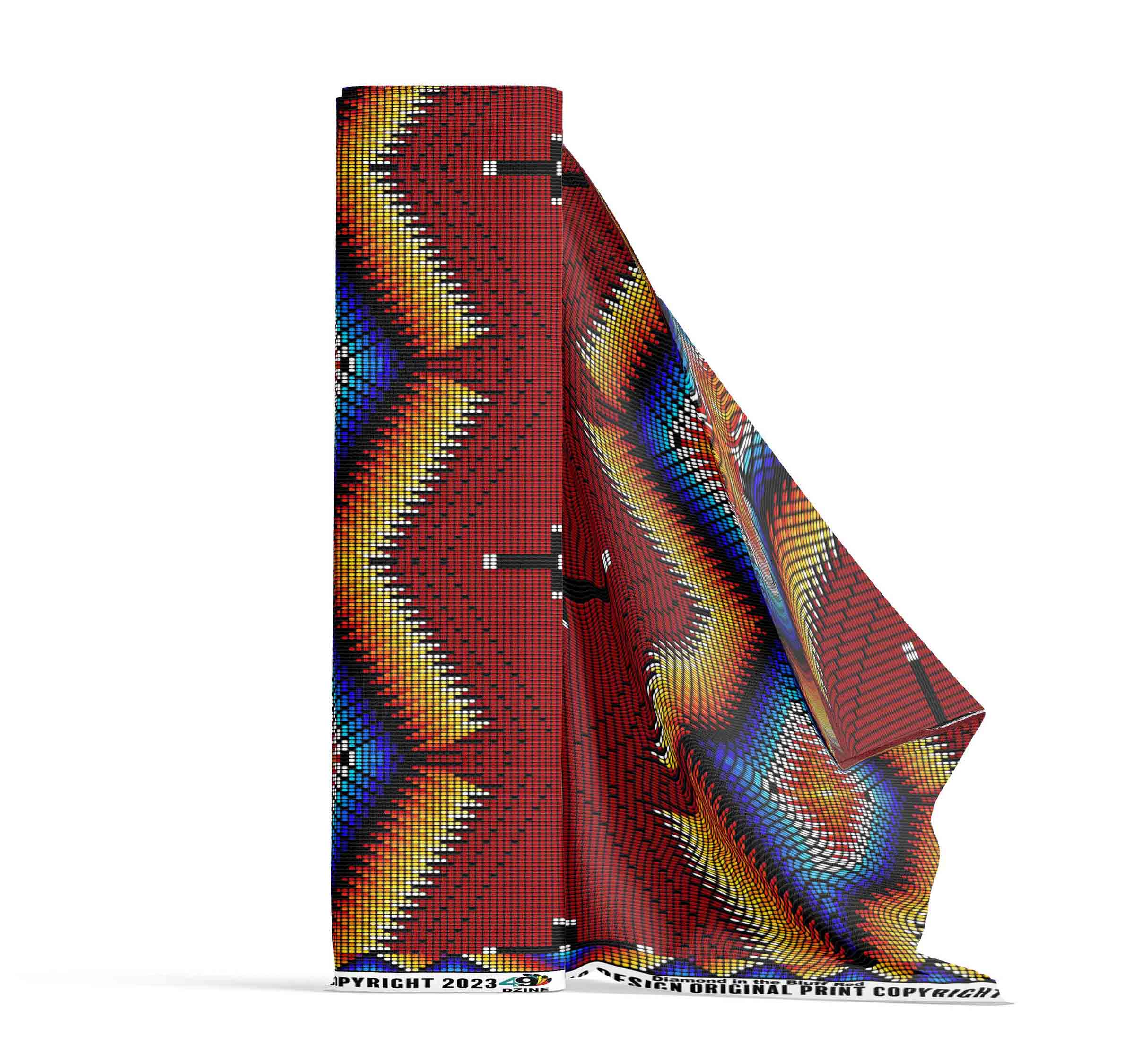 Diamond in the Bluff Red 42 Inch Cotton Poplin Pre Order