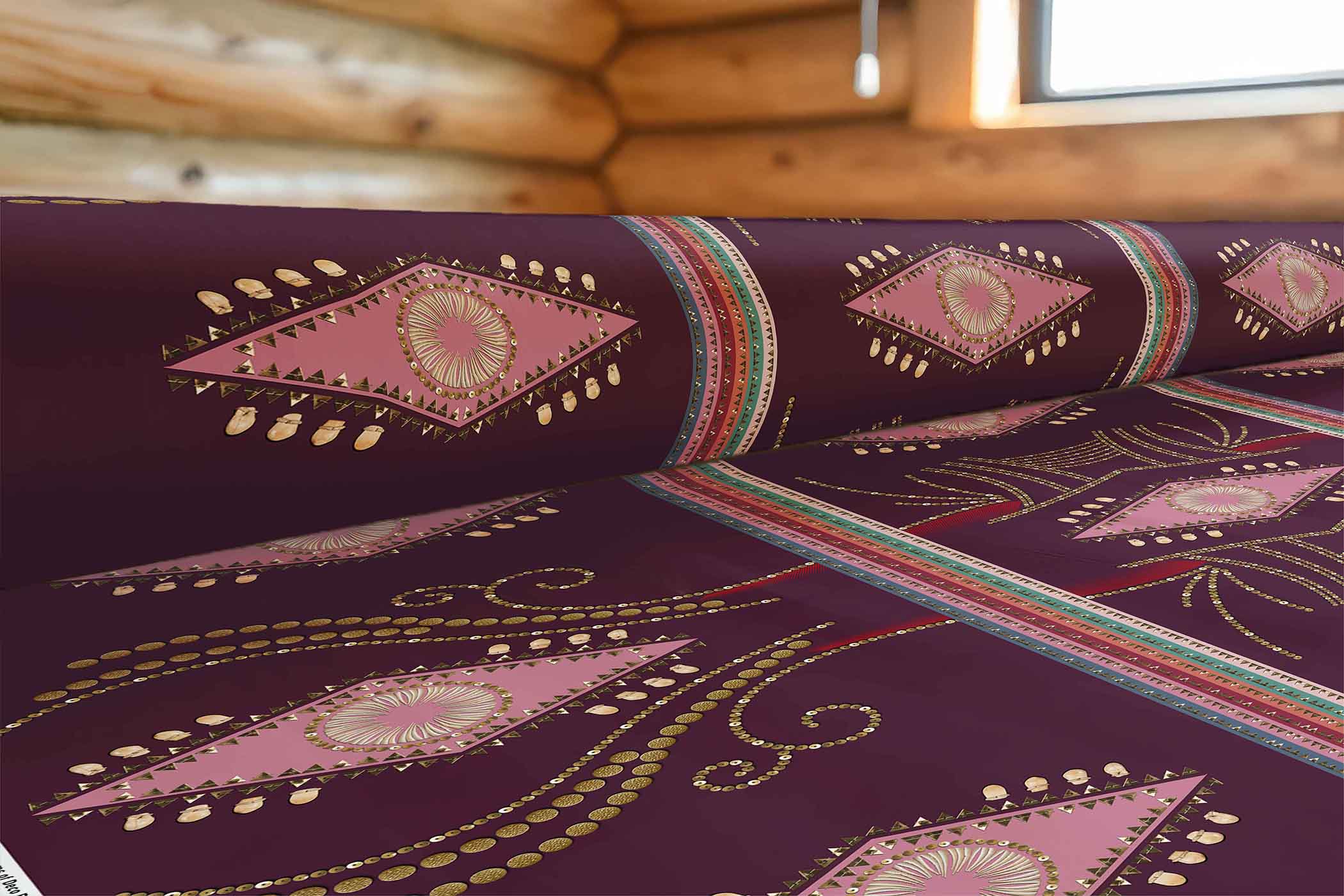 Dreams of Deco Berry 42 Inch Cotton Poplin Pre Order