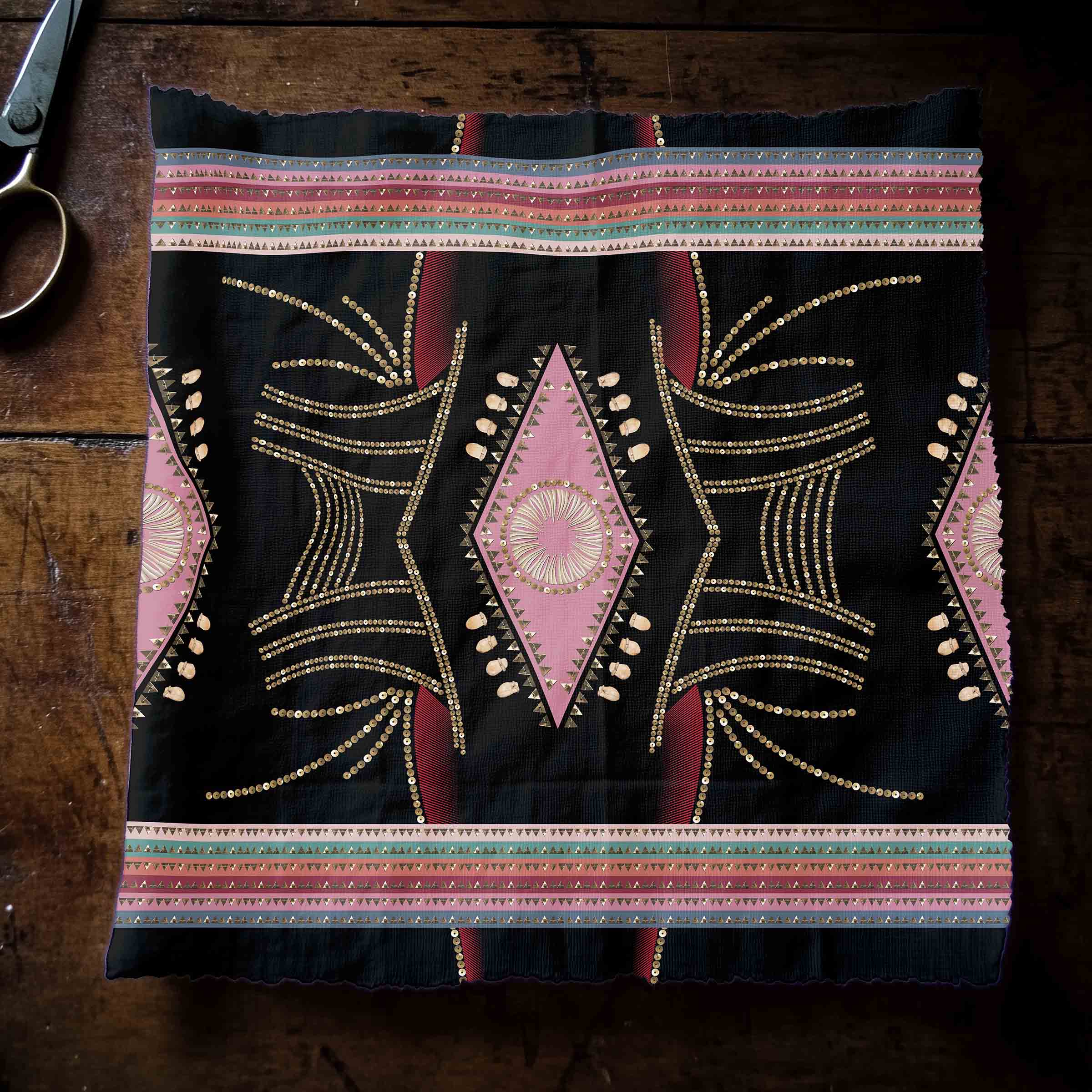 Dreams of Deco Black 42 Inch Cotton Poplin Pre Order